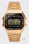 Sekonda 1817 Classic Gold Plated Bracelet Digital Klokke