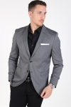 Selected Slim-MyloLogan Blazer Dark Grey StructKlokkee