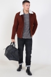 Jack & Jones Magnus Uld Bomber Jakke Cappuccino