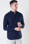 Jack & Jones SUMMER LINEN BAND SHIRT L/S Navy Blazer