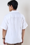 Jack & Jones Camp Linen Resort Shirt SS Bright White