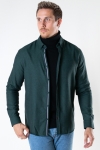 Kronstadt Johan Herringbone flannel shirt Bottle Green