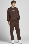 Jack & Jones JORELLIOT SWEAT CREW NECK KA Seal Brown