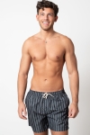 Clean Cut Copenhagen Swim Shorts Navy Herringbone