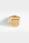 Northern Legacy Oversize Vegvisir Ring Gold