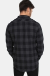 URBAN CLASSICS Checked Flanell Skjorte Black/Charcoal