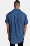 Solid Brando Chambrey Skjorte SS Denim Blue