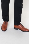 Selected SLHBLAKE LEATHER DERBY SHOE B NOOS Cognac