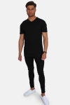 Basic Brand Uni Fashion V T-skjorte Black