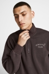 Jack & Jones JORTOBIAS HALF ZIP SWEAT KA Seal Brown