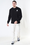 Denim project Horizon Logo Organic Crewneck 001 Black