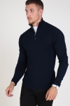 Tailored & Originals Murray Half Zip Strikke Insignia Blue