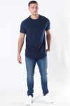 Jack & Jones Curved Tee Navy Blazer