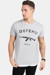 Defend Paris Paris T-skjorte Grey