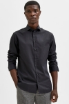 Selected SLHSLIMMULTI SHIRT LS M 2 PACK Black with Black combo.