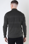 Kronstadt Hannes half zip cotton knit Army