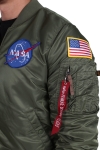 Alpha Industries  MA-1 VF NASA Bomber Jakke Sage Green