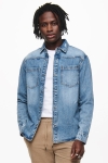 ONLY & SONS ONSLUCAS LIFE OVERSHIRT PK 9151 Blue Denim