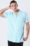 Jack and Jones Tyler Skjorte SS ORG Aqua Sky