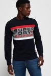 Superdry Trophy Crew Genser Navy