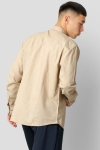 Clean Cut Copenhagen Cotton Linen Skjorte Khaki