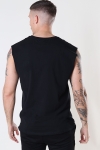 Urban Classics Open Edge Sleeveless Tee Black