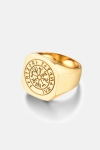 Northern Legacy Vegvisir Ring Gold