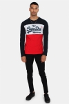 Superdry Vintage Logo Panel L/S T-skjorte Navy/Red/Grey