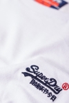 Superdry O L ENG'D LS Baseball T-skjorte Optic White