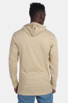 Basic Brand Hooded T-skjorte Sand
