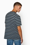 Woodbird Troi Striped Tee Navy