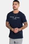 Lindbergh New York T-skjorte Navy
