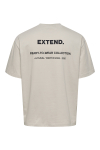 ONLY & SONS Lale Oversize Fit Tee Silver Lining
