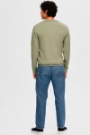 Selected Emanuel Soft Crew Neck Sweat Vetiver