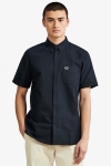 Fred Perry S/S OXFORD SHIRT 608 Navy