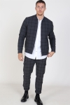 Les Deux Como Wool Check Bomberjakke Charcoal/Black