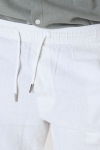 Solid TAIZ LINEN PANTS Off White