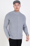 Only & Sons Roland 7 Structure Strikke Medium Grey Melange