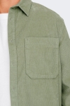 ONLY & SONS ONSALP RLX 2PKT WASHD CORD LS SHIRT NOOS Seagrass