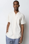 Clean Cut Copenhagen Bowling Miguel Seersucker Shirt S/S Ecru/Black Check