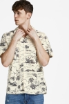 Jack & Jones JPRBLUWAIKIKI RESORT SHIRT S/S RELAX Alabaster Gleam