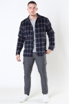 Woodbird Glixto Check Overshirt Navy