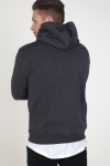 Jack & Jones Soft Genser Hood Dark Grey Melange