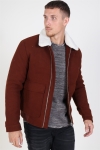 Jack & Jones Magnus Uld Bomber Jakke Cappuccino