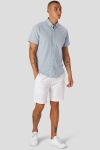 Clean Cut Copenhagen Hudson AOP Stretch Shirt SS Light Blue AOP