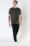 Kronstadt Timmi Organic/Recycled striped tee Army / Black