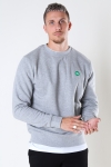 Kronstadt Lars Organic/Recycled sweat crew Grey mel