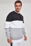 Klokkeban Classics 3-Tone Oversize Crewneck Black/ White/ Grey