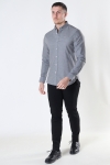 Clean Cut Copenhagen Oxford Stretch Plain L/S Light Grey Mel