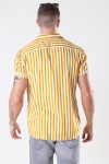 Only & Sons Wayne Striped Viscose Skjorte Golden Spice